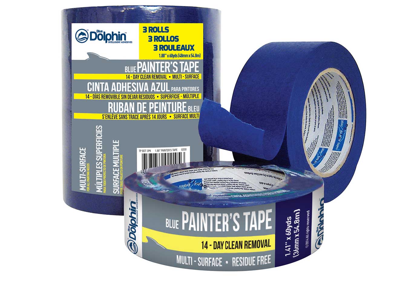 BLUE DOLPHIN Clean & Easy Removal Painter's Masking Tape 38mm x 50m 