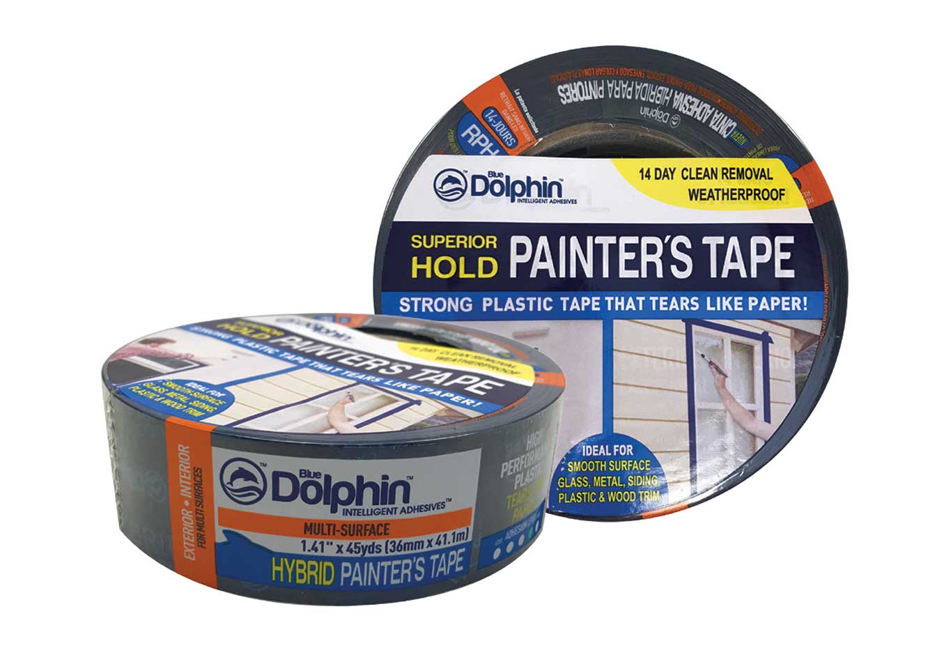 DOAY Blue Painters Tape 2 Inches x 45 Yards - Multi Surface Use - 2 Rolls